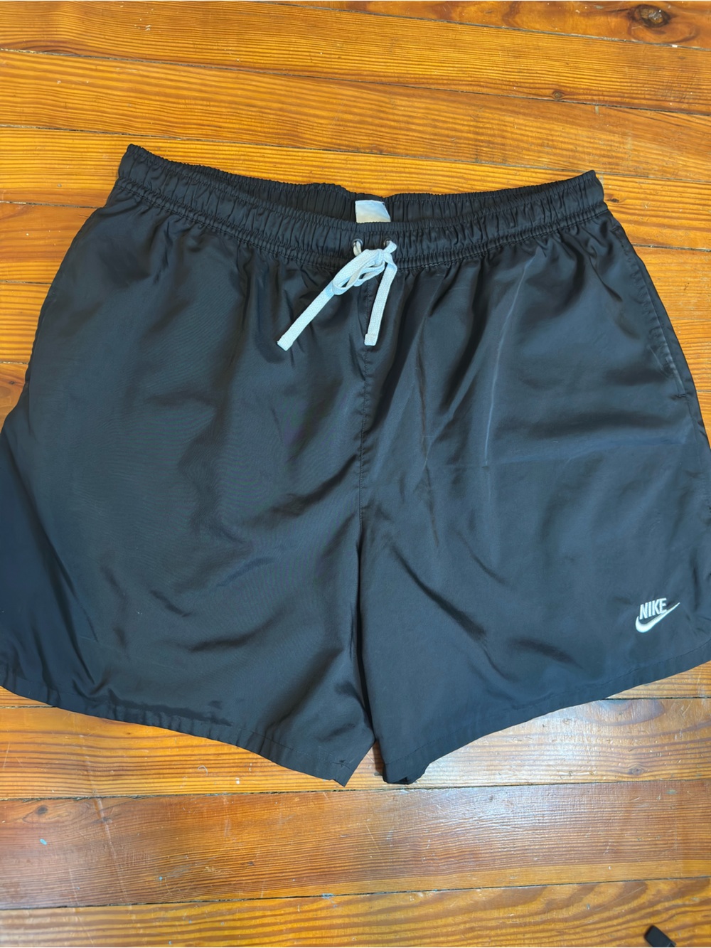 Nike Mens Volley Swim Trunks Shorts Black - Functional Drawstring Mesh Liner